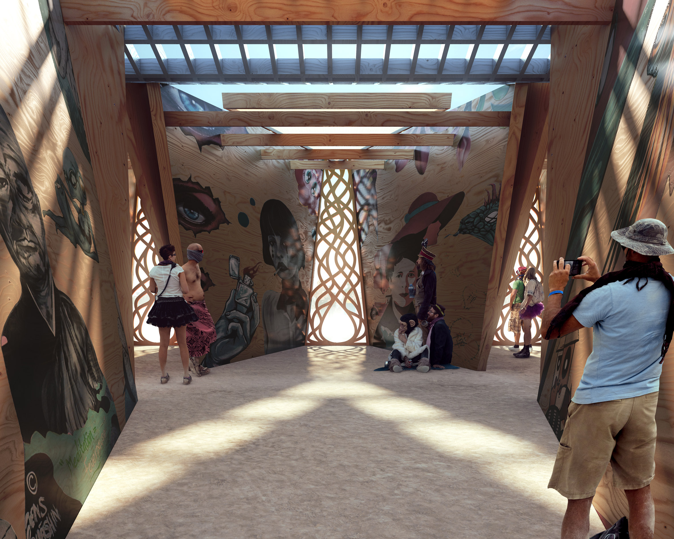 虚拟 Burning Man 体验,感受“无观众博物馆”的创意魅力-20