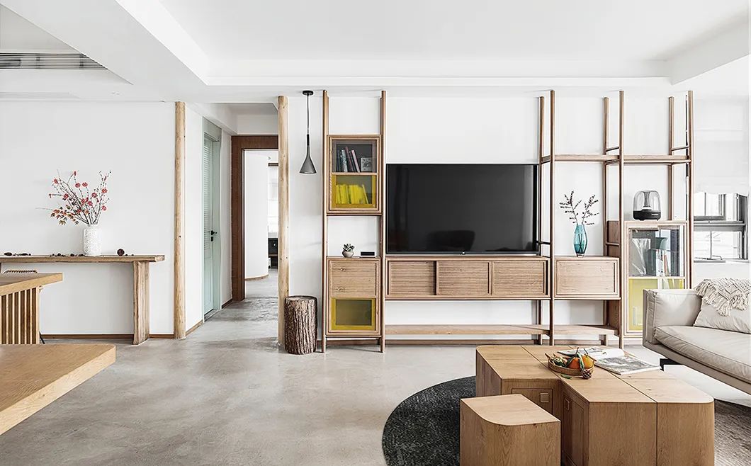 极简原木＋禅意！打造通透互动的舒适家居空间-8