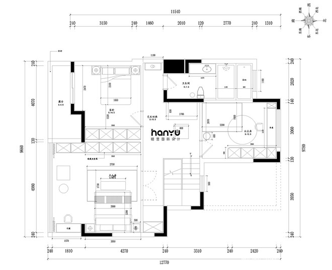 贵阳恒大中央公园527㎡复式装修案例丨中国贵阳-16