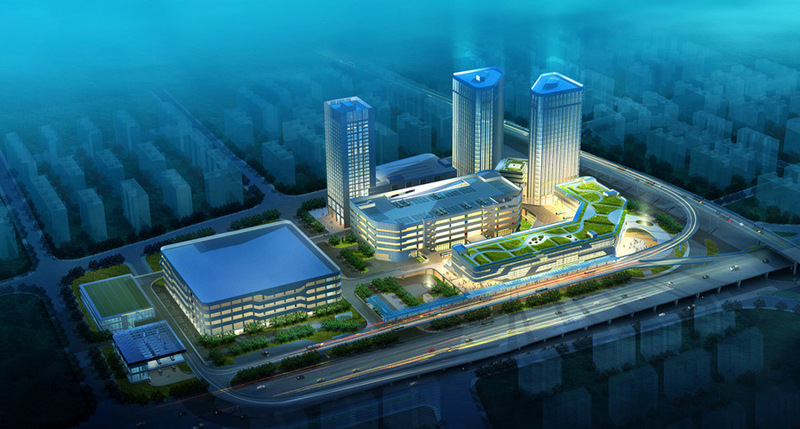 城市中央商务区设计案例效果图2-18
