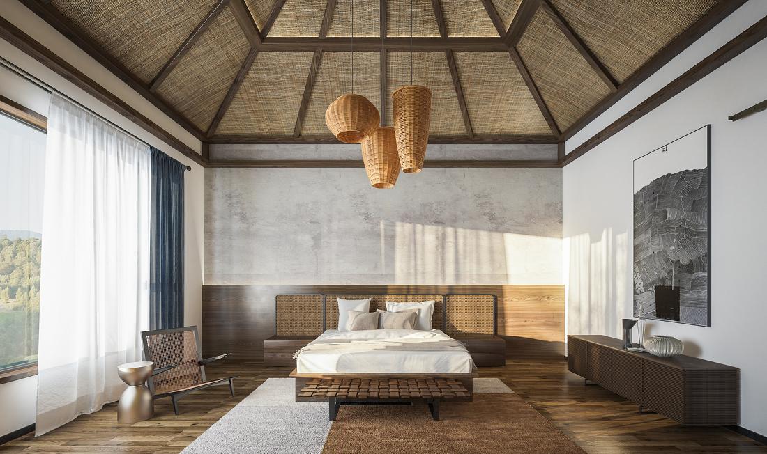 自然田园风侘寂别墅设计-0