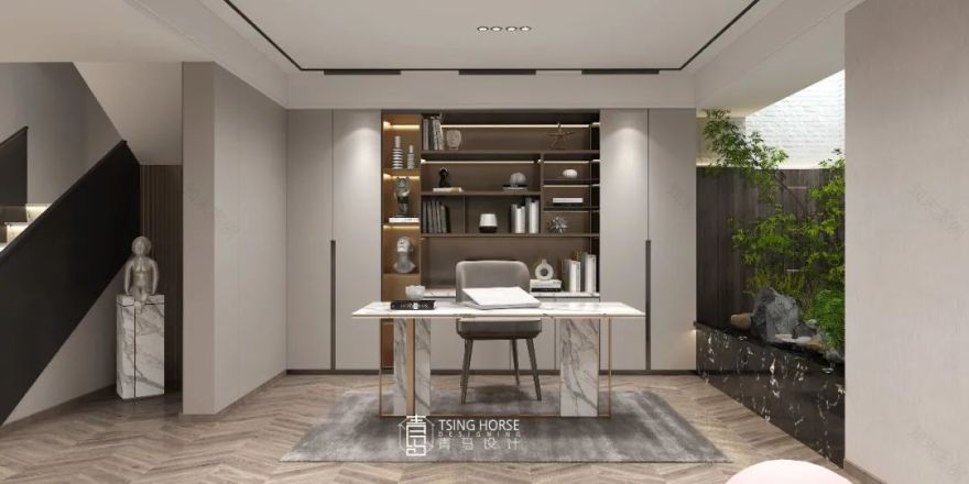 科为城墅·现代轻奢下叠设计丨青马别墅设计-82