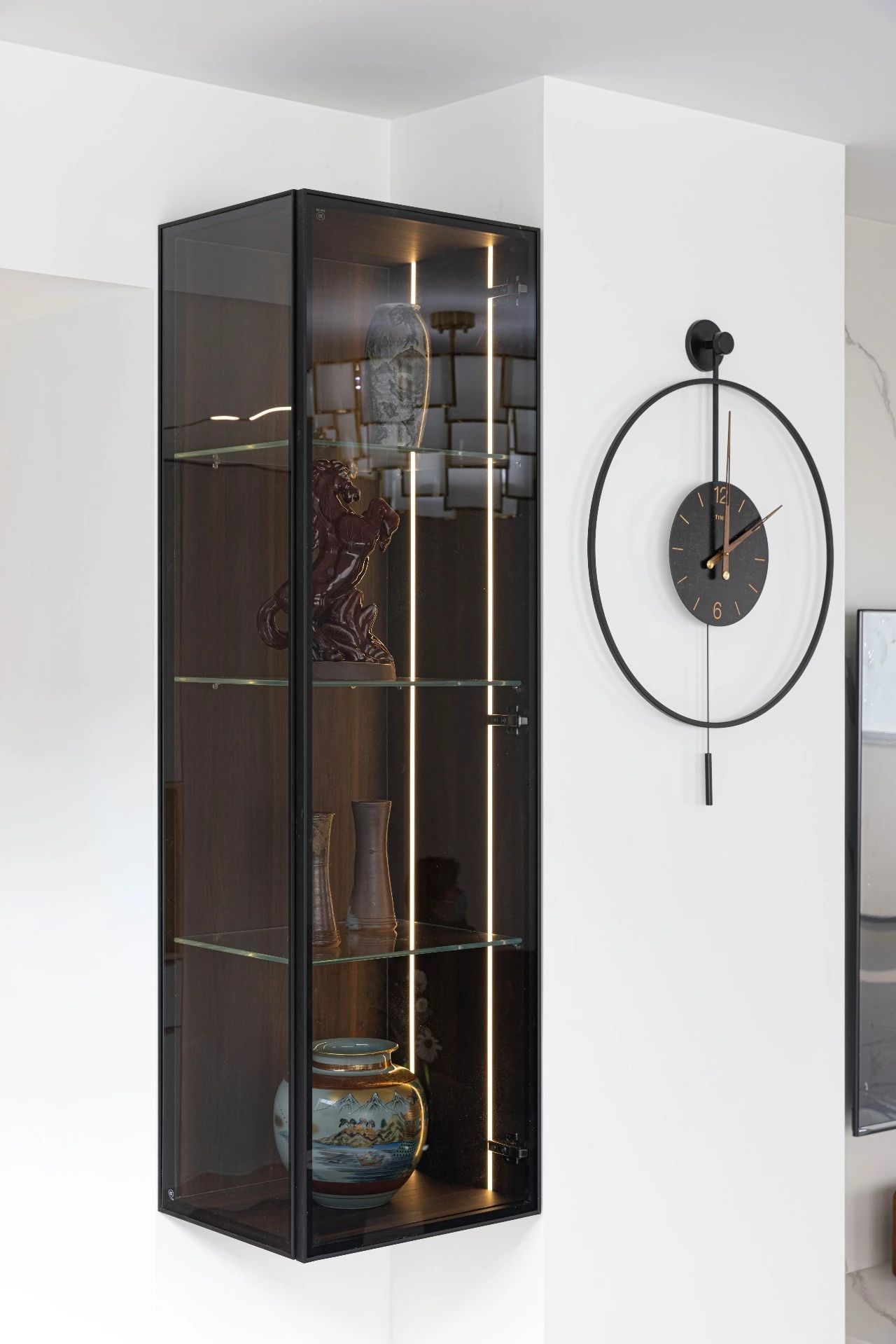 青花瓷中式与现代风格的碰撞大平层丨中国北京丨艾德诺特（北京）设计顾问有限公司-4