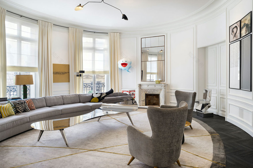 巴黎豪华室内设计 | 查尔斯·扎纳的杰作-28