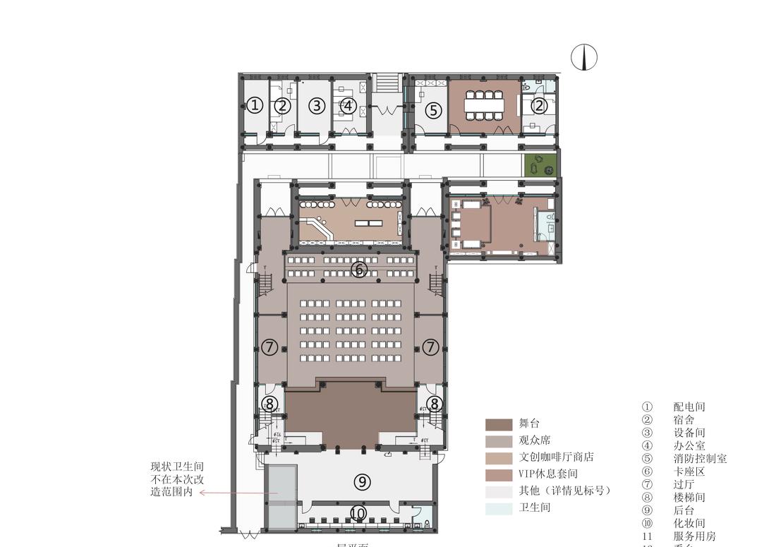 纯木结构古戏楼里的现代文创空间-30