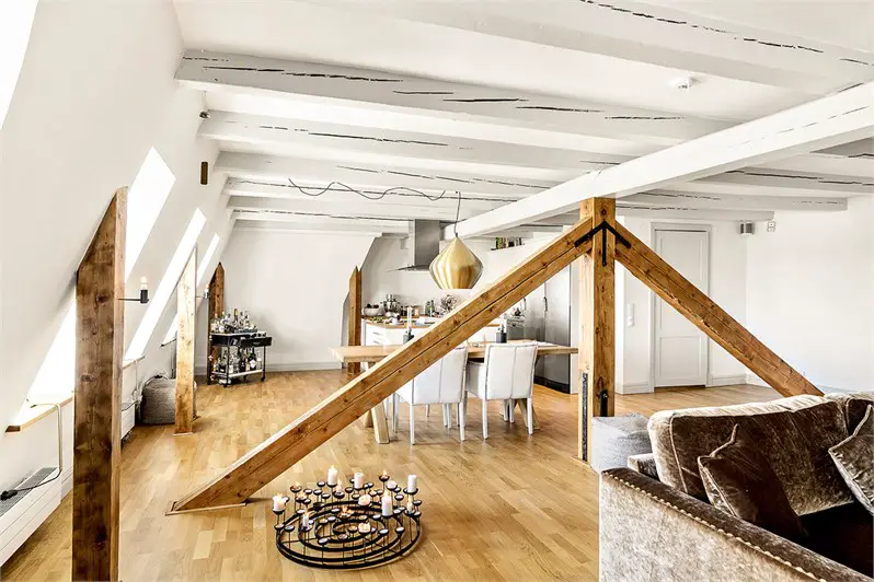 旧屋新生，木梁打造别样魅力空间-1