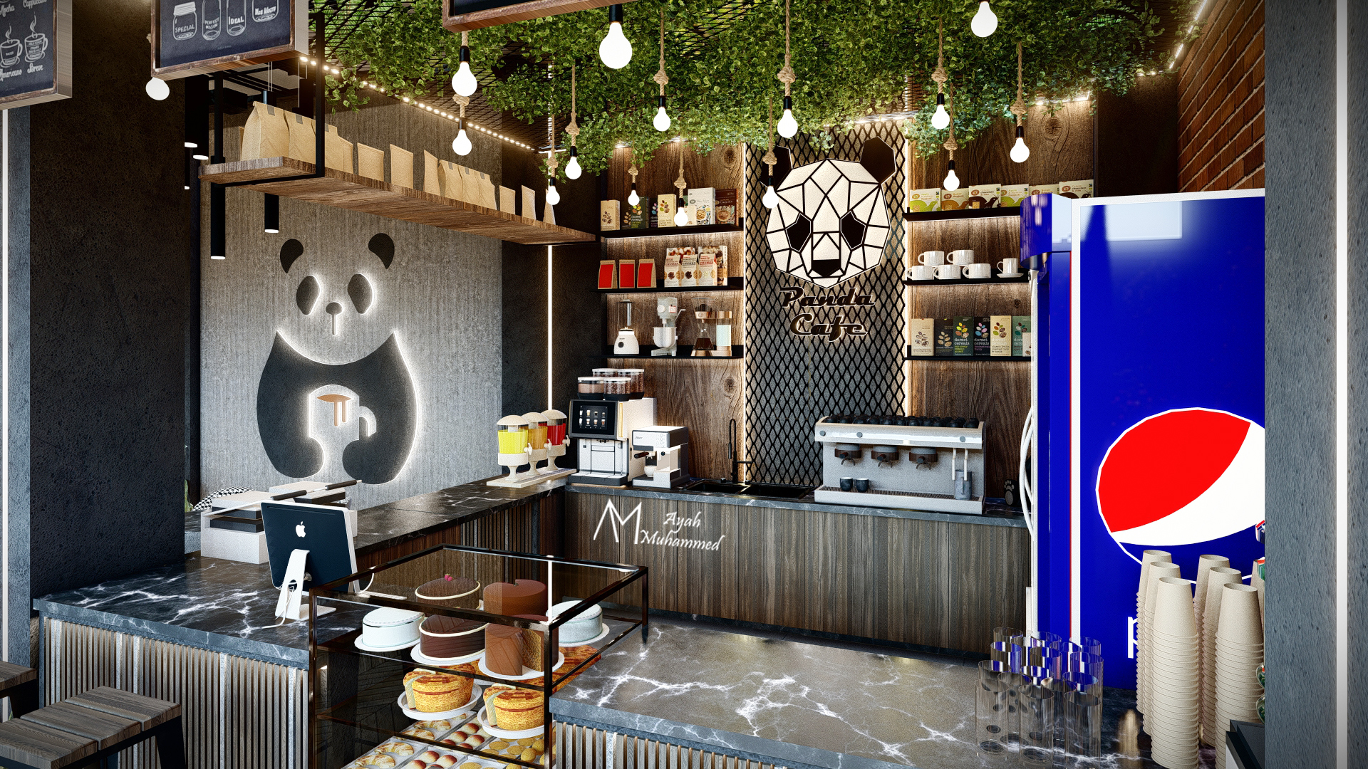 Panda Café 室内设计-11