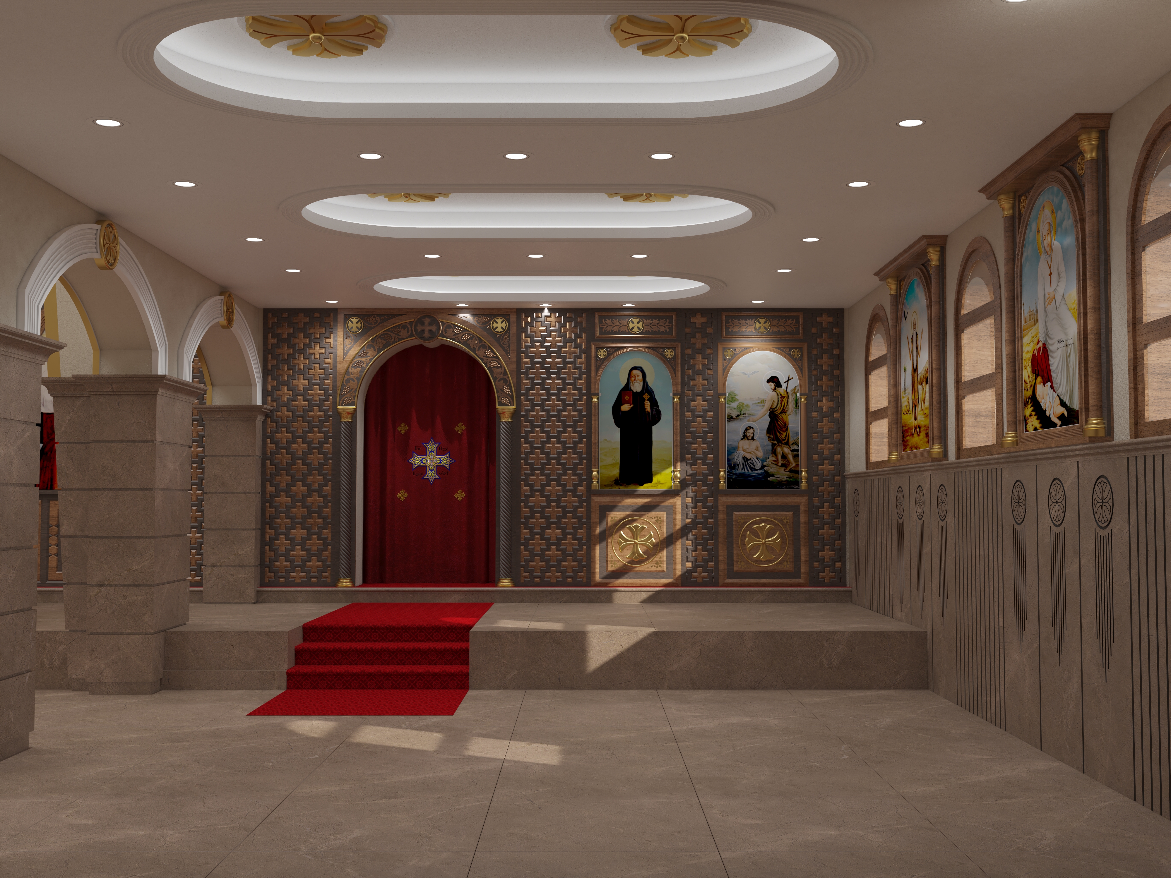 Church of the Holy Cross interior design-19