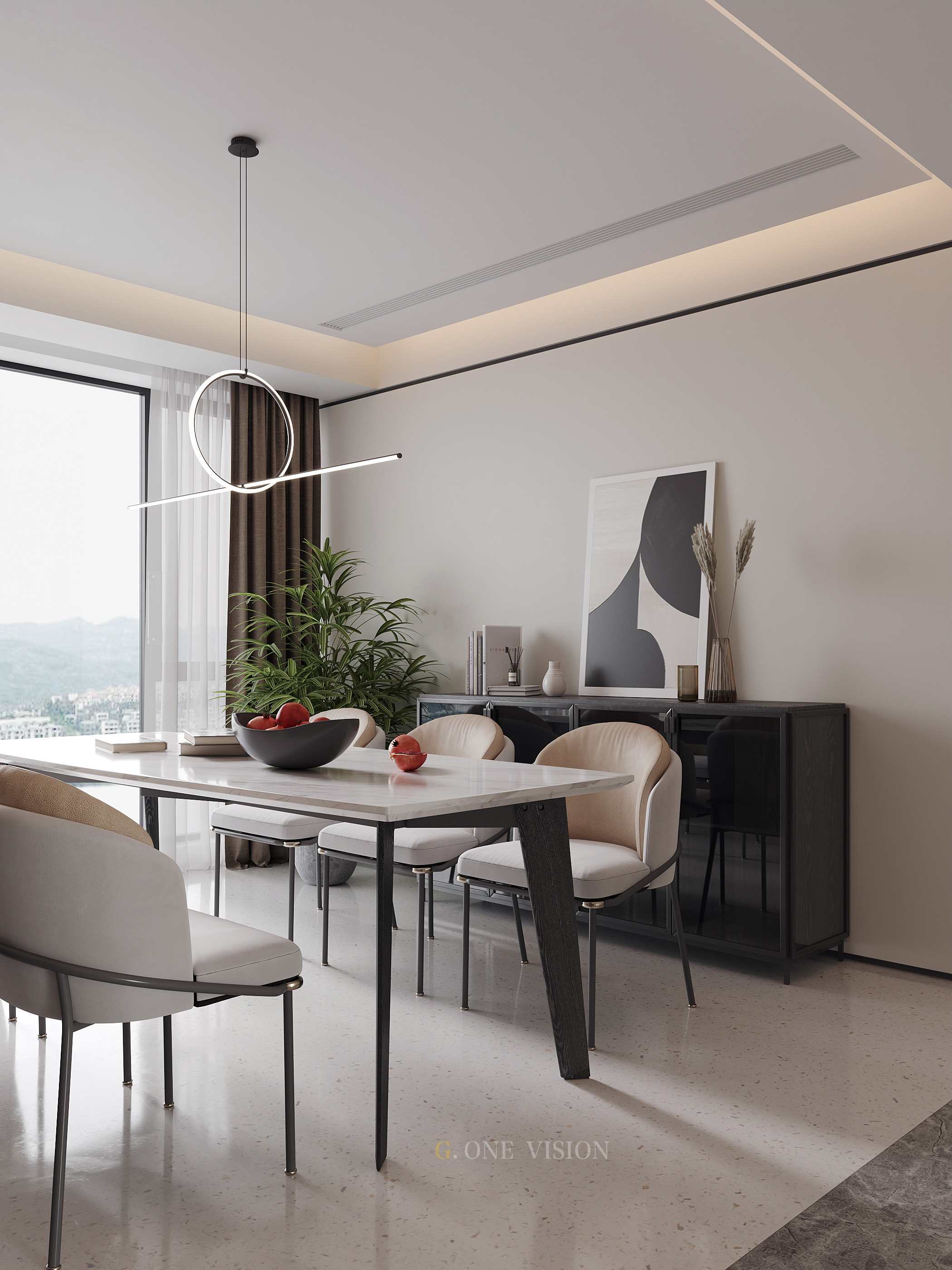 现代简约办公空间设计案例丨勇者空间表现工作室-9