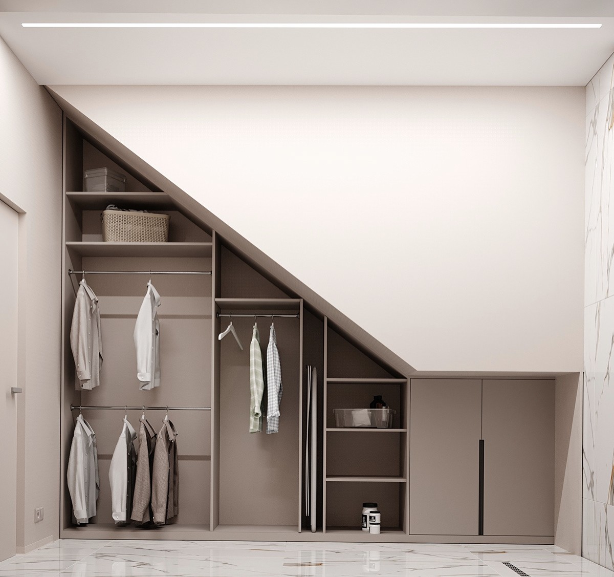 300平方米--浅色系空间设计-23