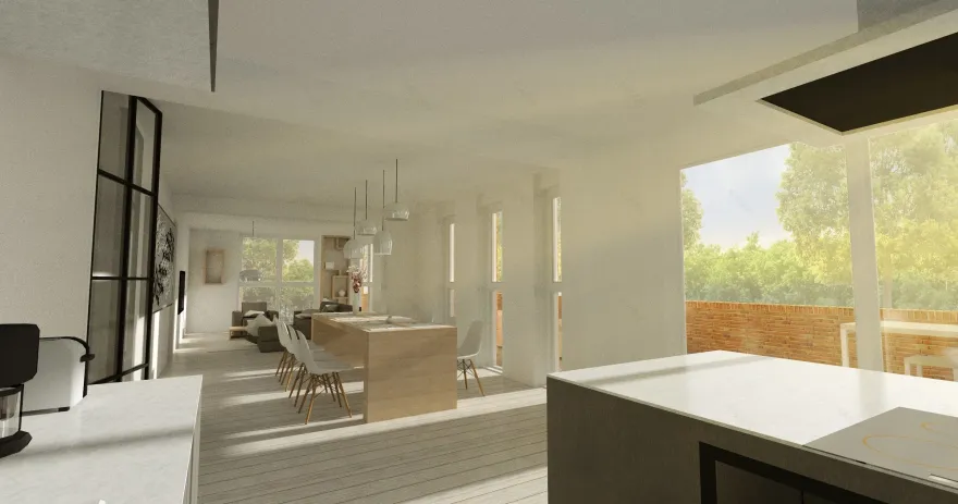 荷兰绿意盎然的三层别墅设计-22