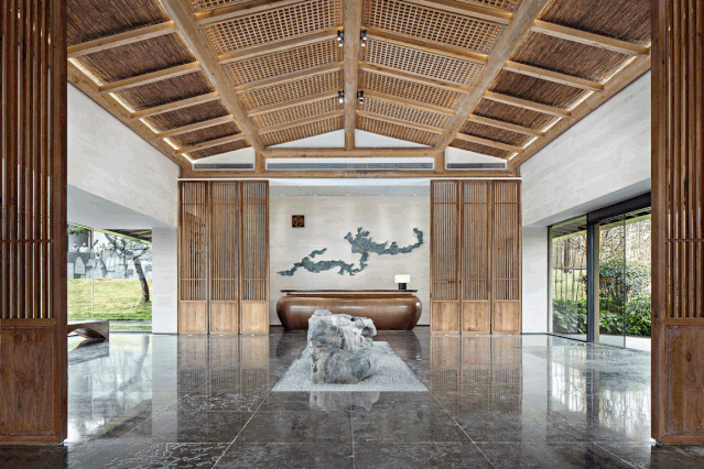 佛山拾野川售楼处 | 岭南人文与自然融合的室内空间-1