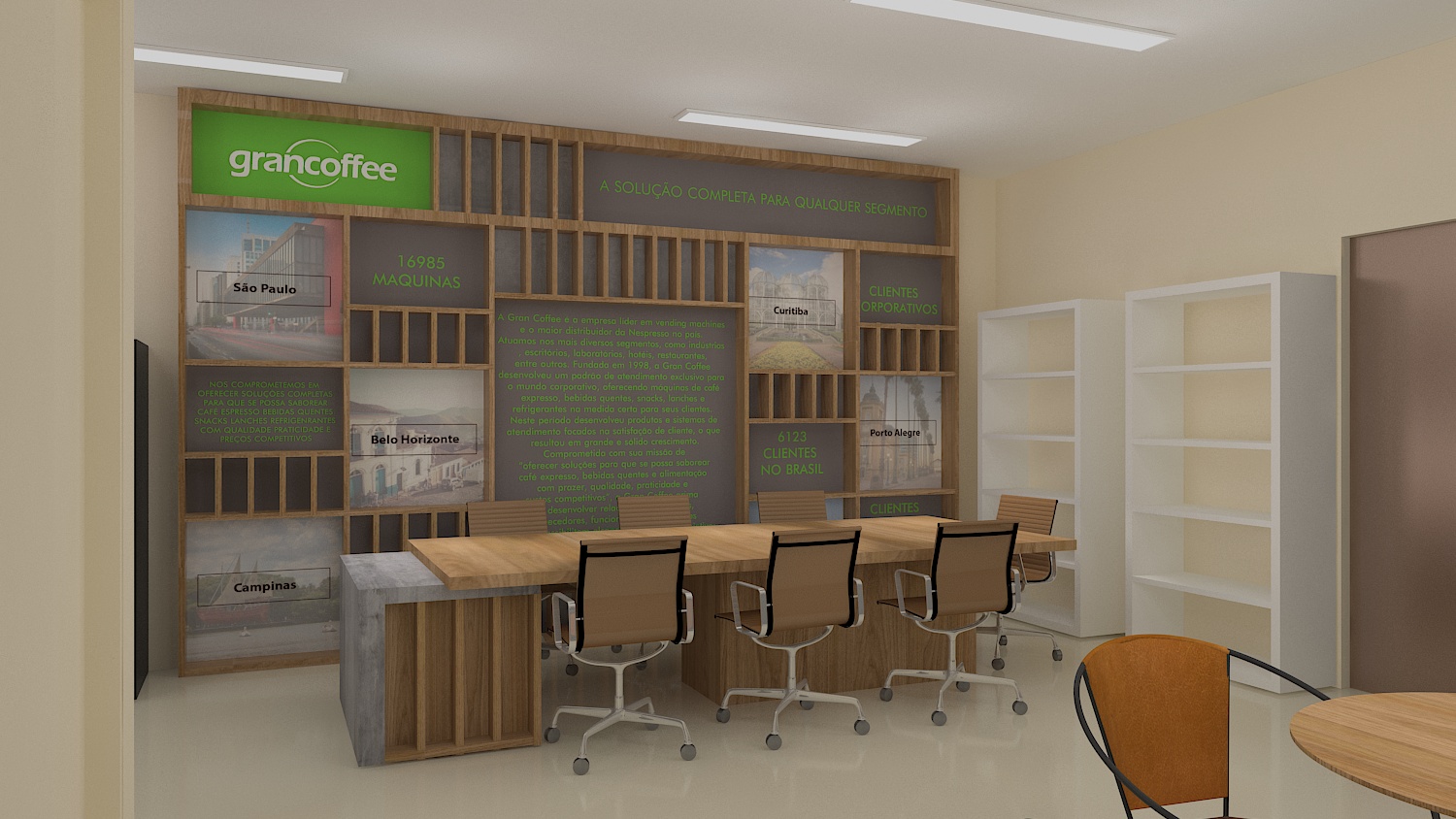 Ambientação para showroom Grancoffee-0