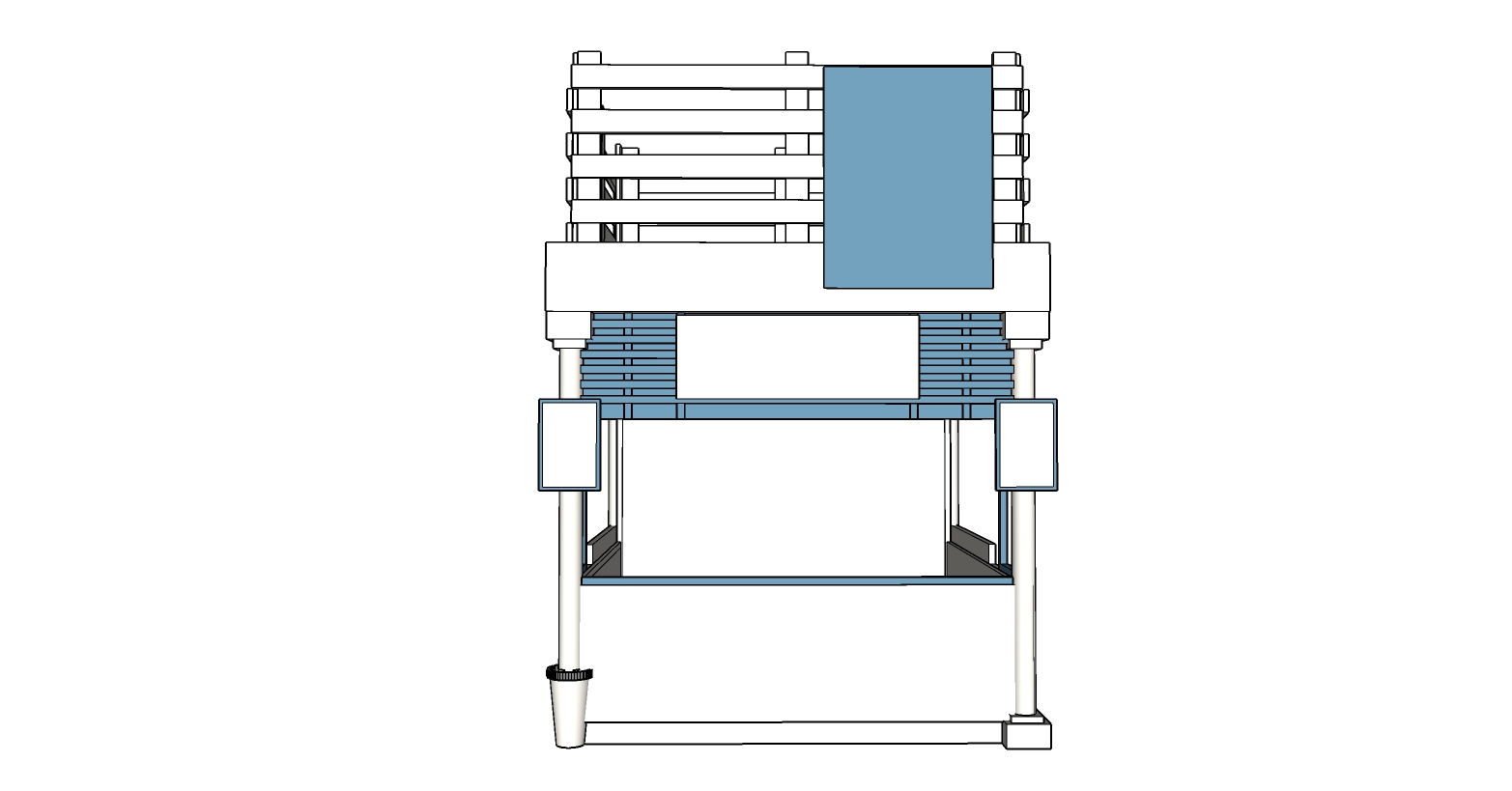 Detailed drawing of a booth-8