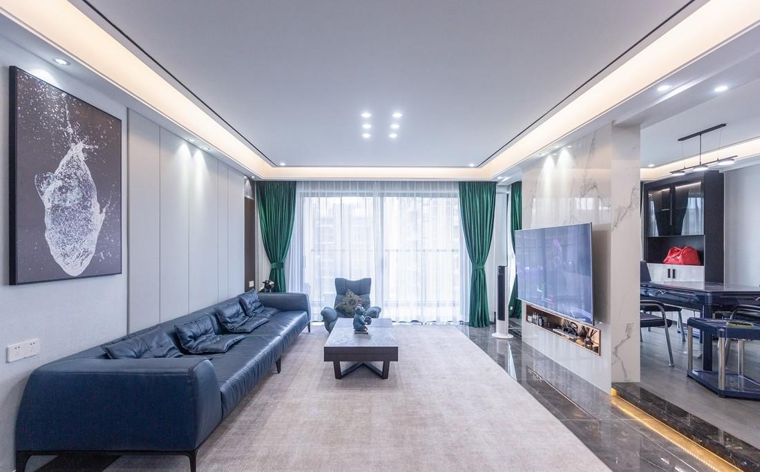 146㎡高级单身公寓 | 开放式空间与温馨家居的完美融合-4