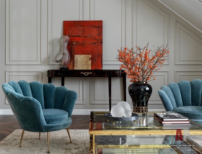 家庭住宅室内设计（靠近沙皇村的两层古典风格别墅）丨俄罗斯圣彼得堡丨TaupeHOME工作室（娜塔莉亚·谢苗诺娃领导）-15