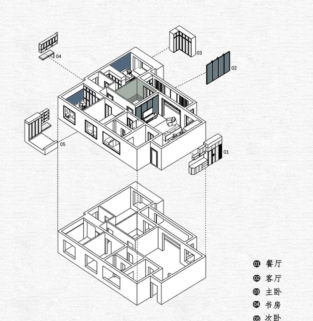 清羽设计丨平层丨晴天.见-2