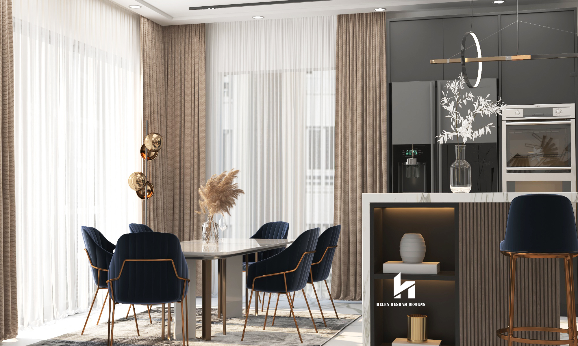 Majlis 一层室内设计丨沙特阿拉伯-7