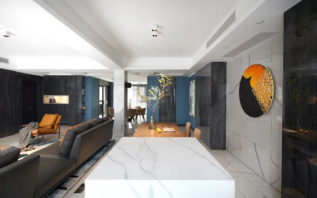 现代轻奢大平层 | 灰奢有度的中央御景社交空间-29