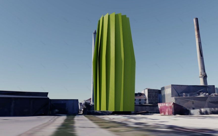 乌尔姆区域供热热电站蓄热站外立面设计-26