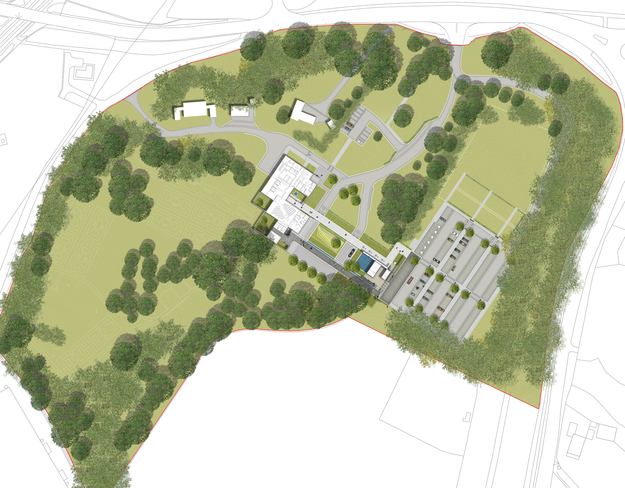 吉尔福德火葬场丨英国英格兰丨Haverstock-30