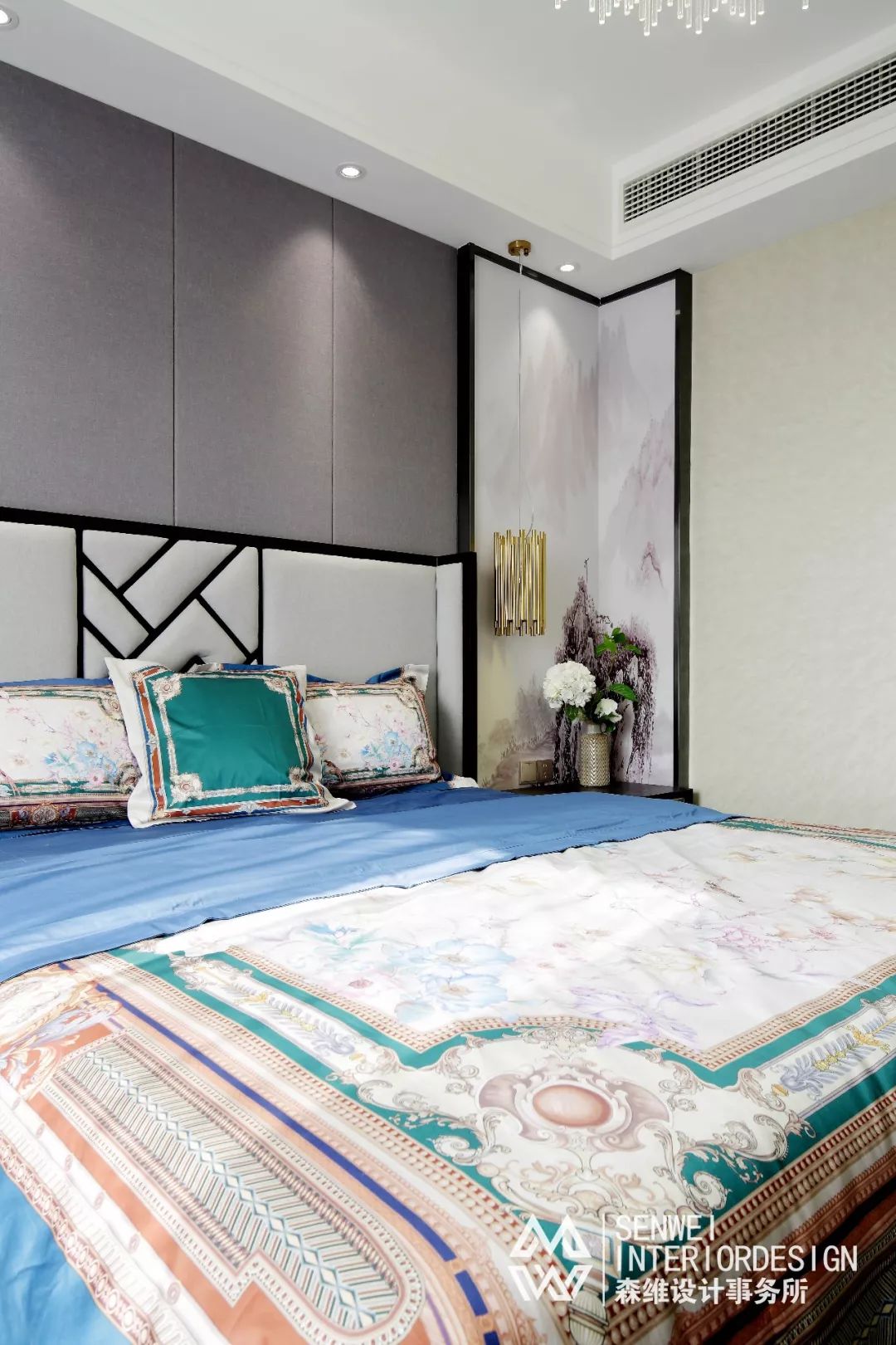 森维设计|| 浅茶清浊,华翠园奢宅平层新中式风-34