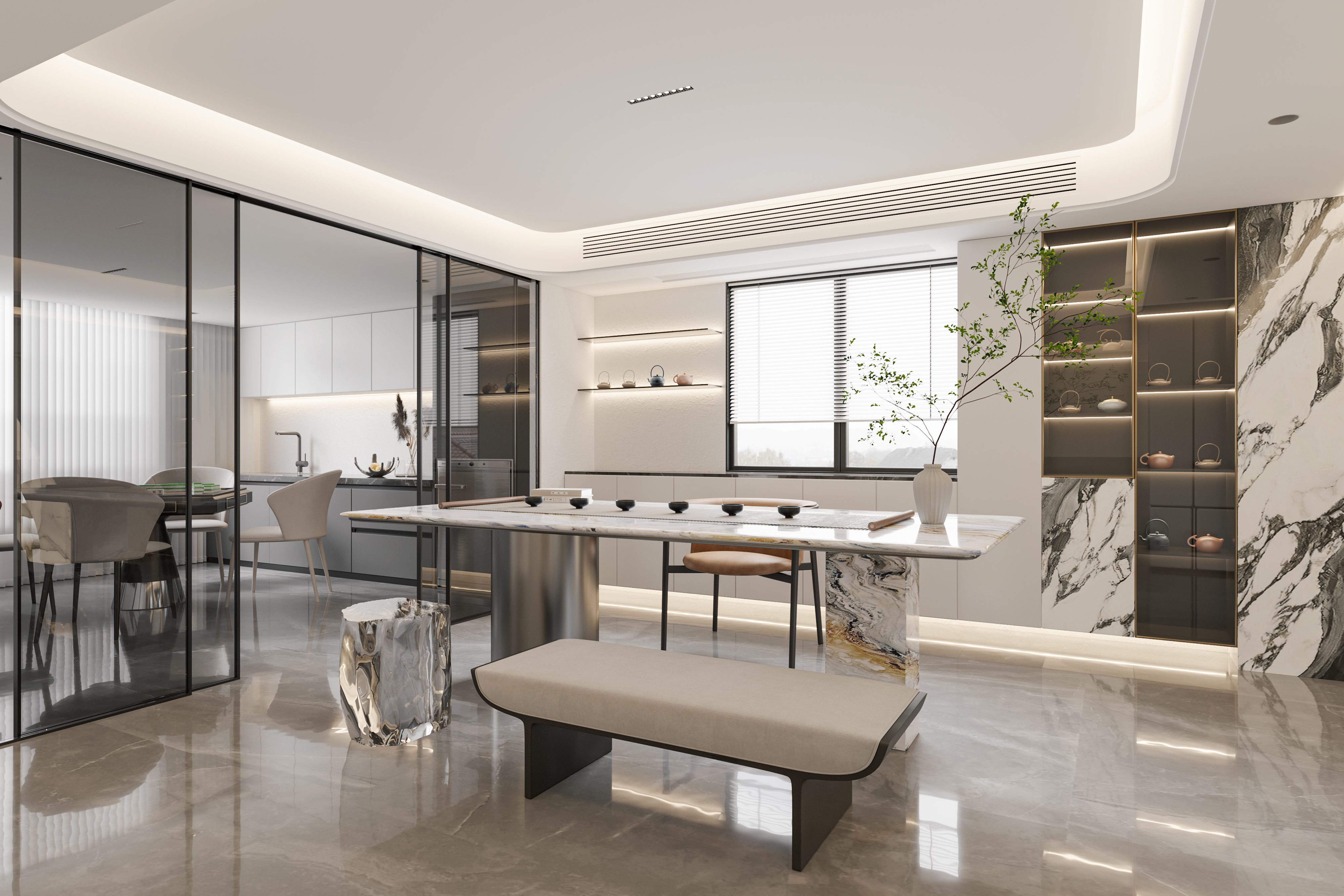 轻奢风格效果图作品丨冈舍小李-6