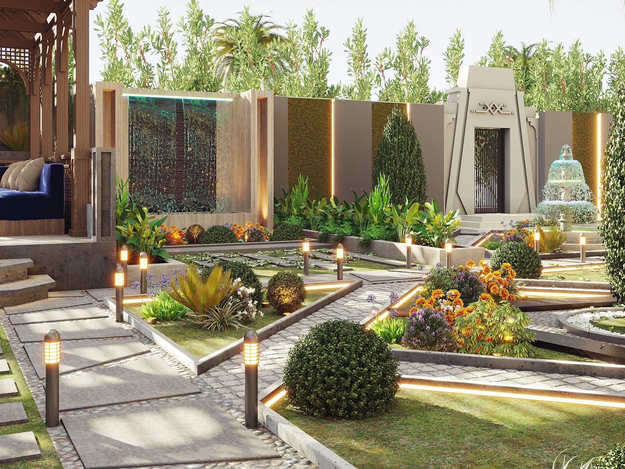 villa landscape &garden-5