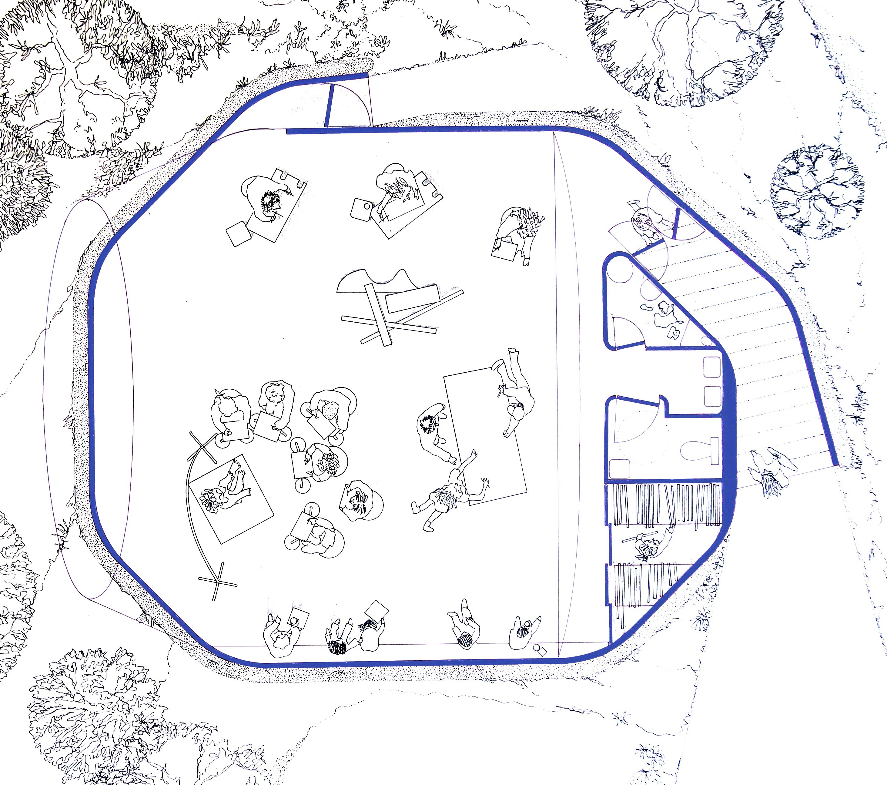 英国波尔艺术学院 | Crab Studio 的绘图工作室-47