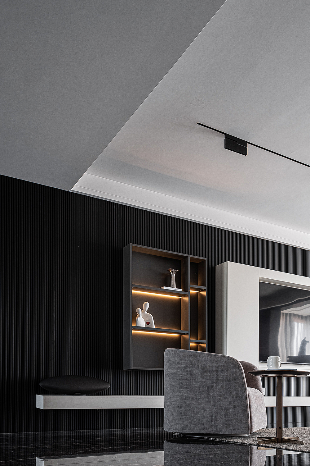 黑白格格丨中国山东丨b.n.b 本白空间建筑设计-37