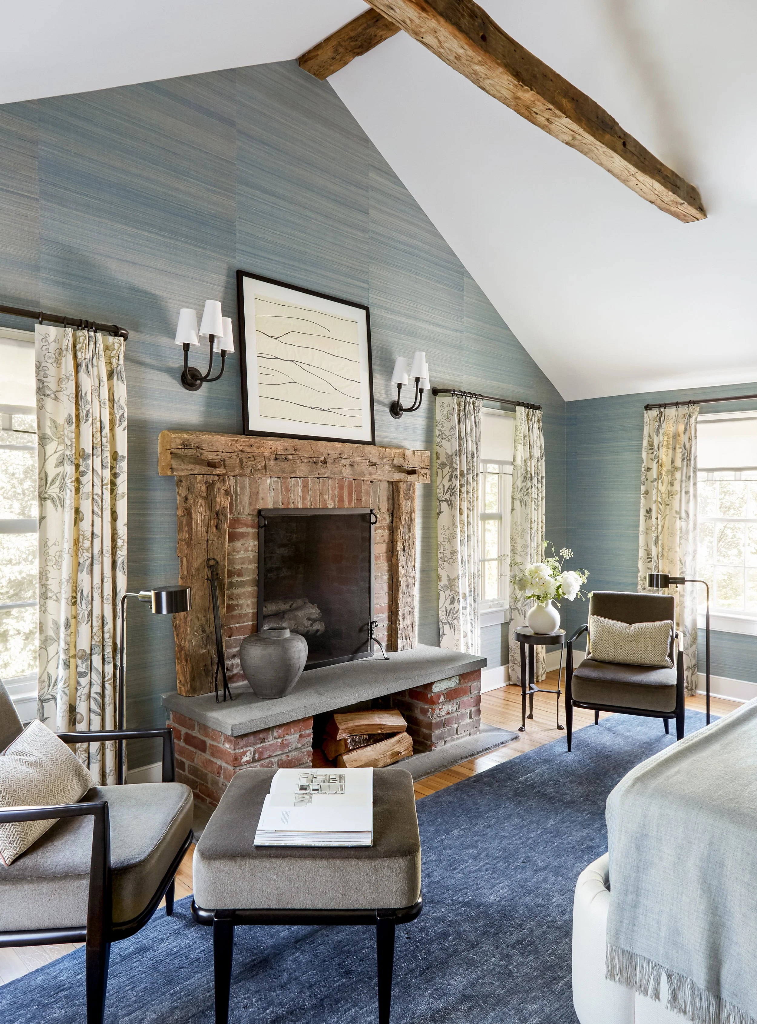 韦斯特波特殖民地风格建筑（注：Colonial常见可表示殖民地风格的（建筑） ，这里结合Westport推测是指具有殖民地风格的建筑等，若有更具体语境可调整） 丨美国韦斯特波特丨Kathleen Walsh Interiors-64