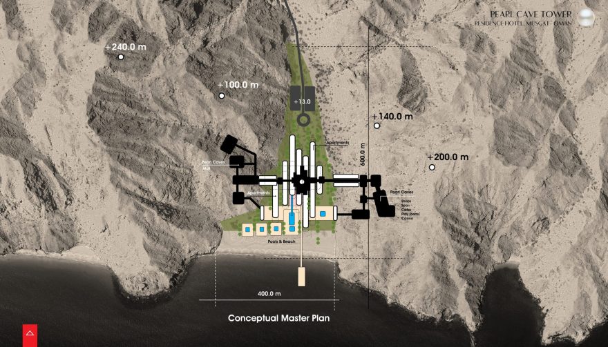 Pearl Cave Tower(珍珠洞穴塔)丨阿曼丨CUBE Consultants-30
