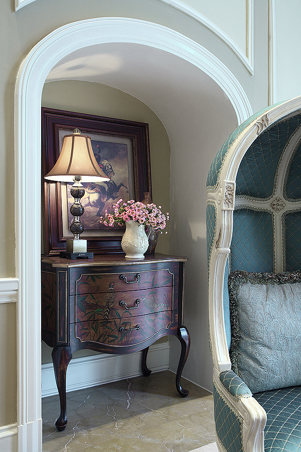 法式简约家装别墅样板房-2-3