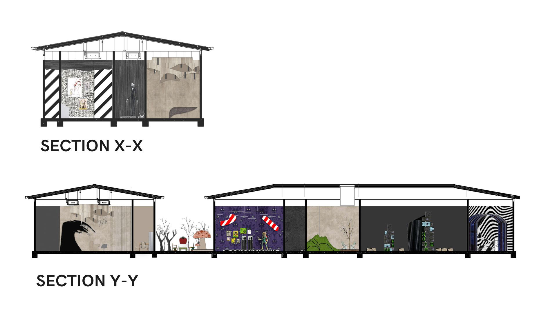 MACABRE FANTASIES（暂译为“恐怖幻想”）展览设计-24