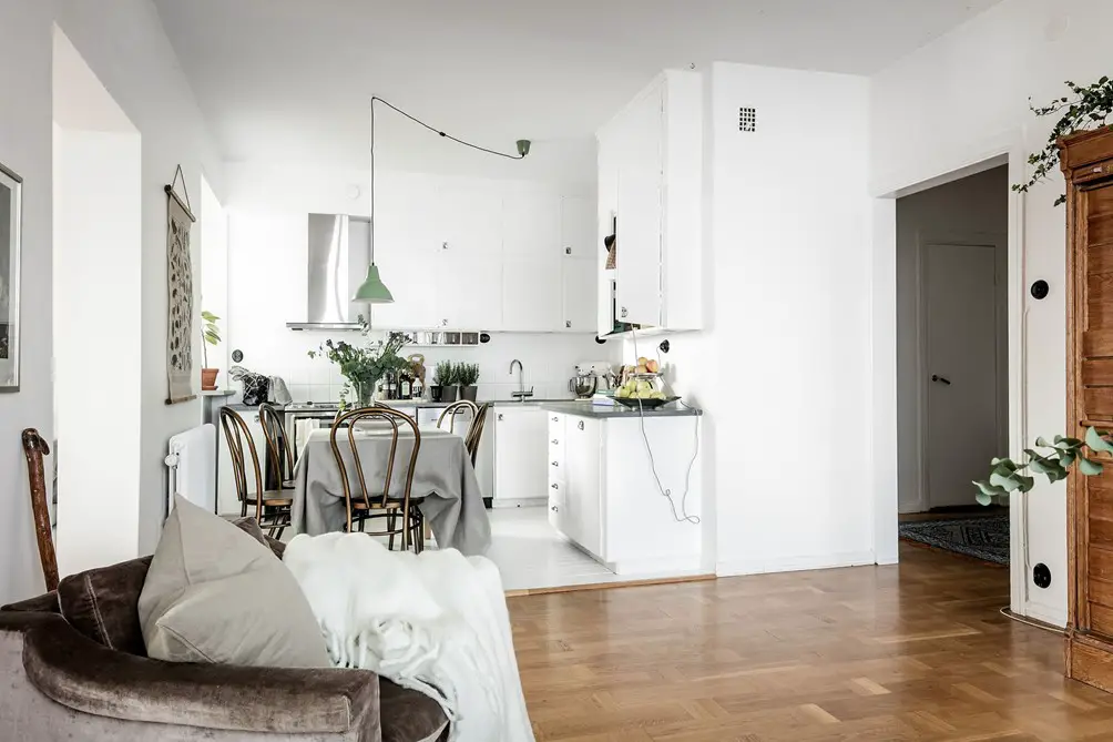 瑞典黄金光线中的土色民族风公寓-12