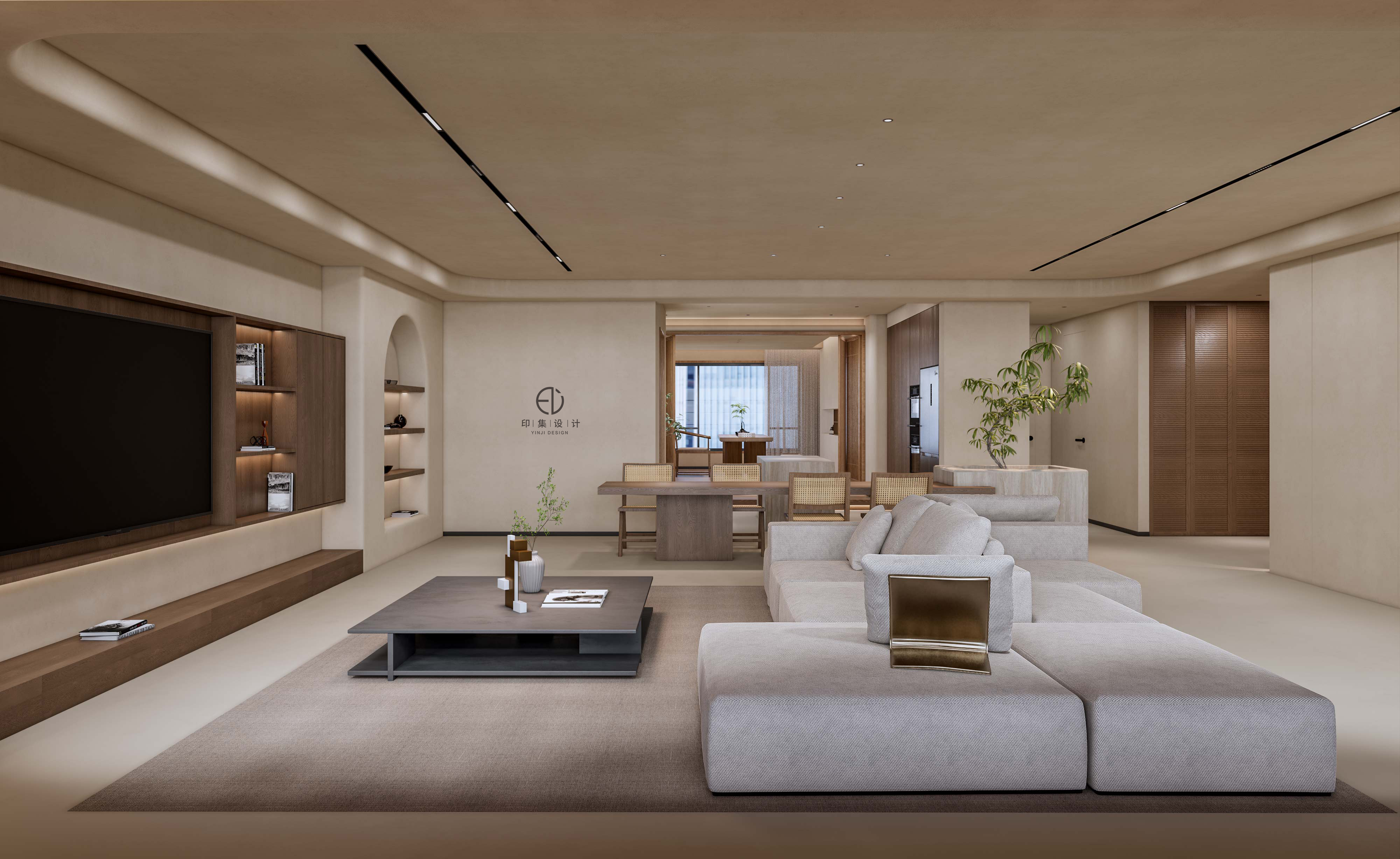 233㎡黑胡桃中古风，东方雅境，大美不言-1