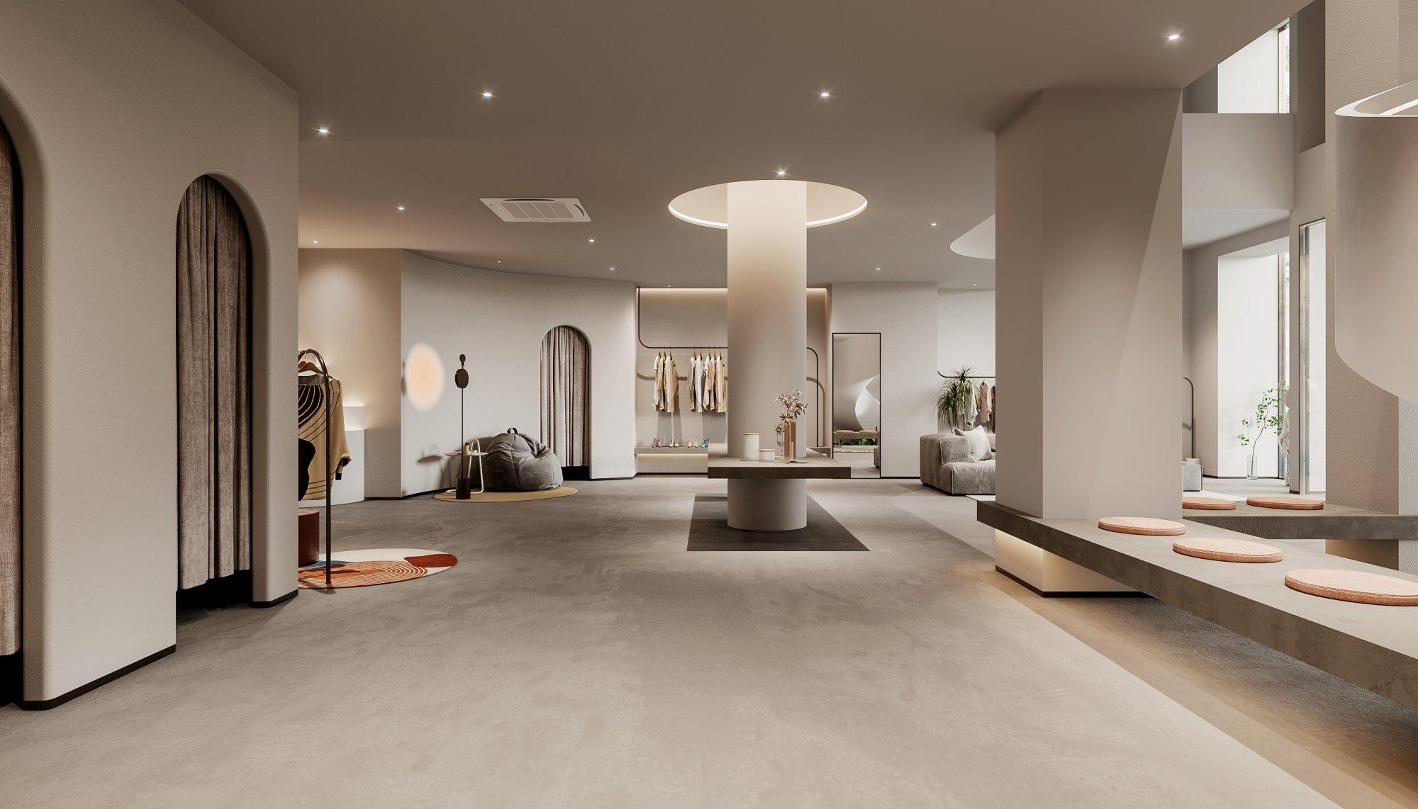 “时间的痕迹” 重拾记忆，侘寂风服装店设计-8