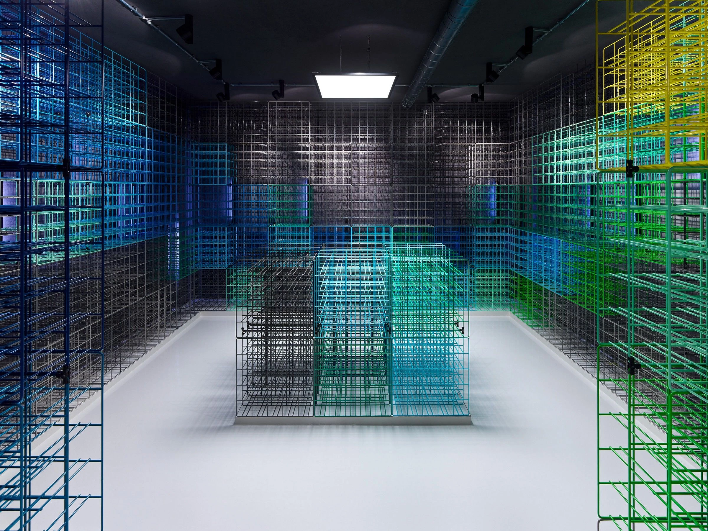 德国现代葡萄酒商店,"网格"创新展示方式-30