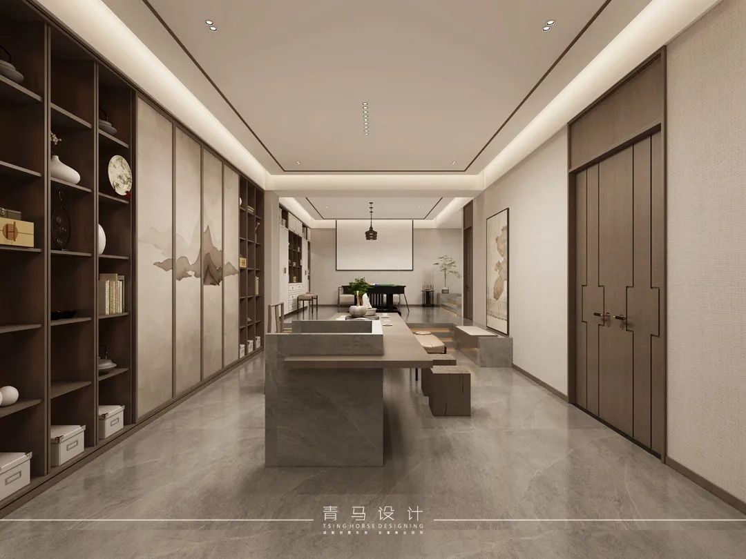 现代中式叠拼别墅设计丨青马别墅空间设计-66