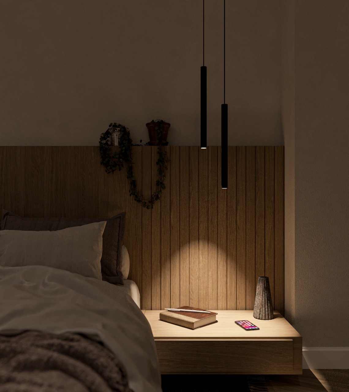 Bedroom & bathroom interior-2