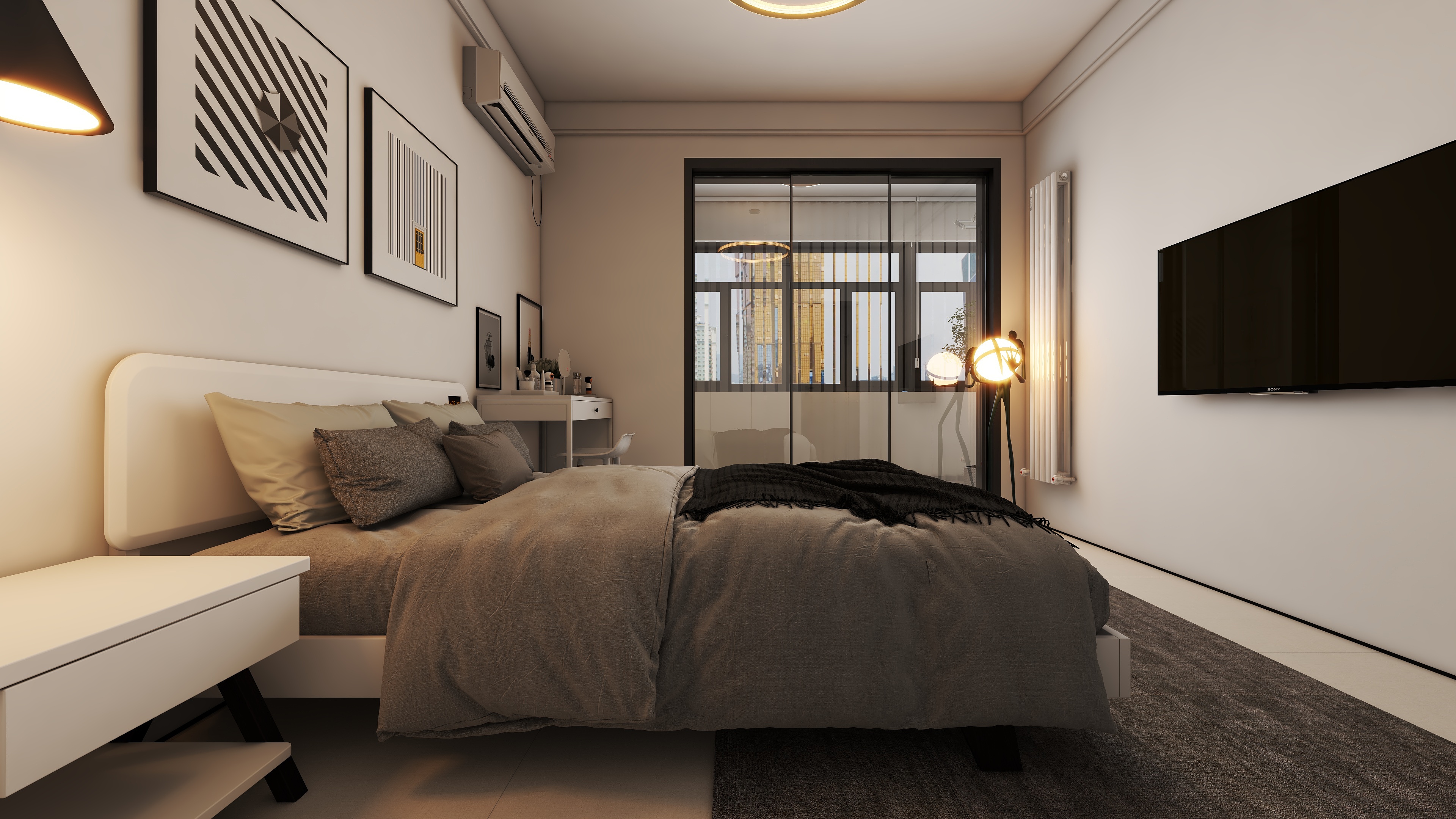 同乐路10号院现代简约94㎡2室-19