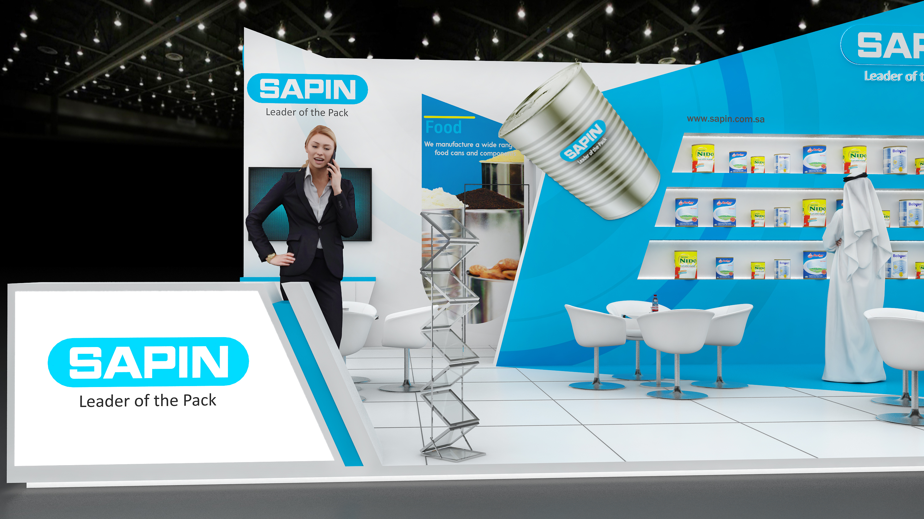 Design concept for exhibition stand - SAPIN-4