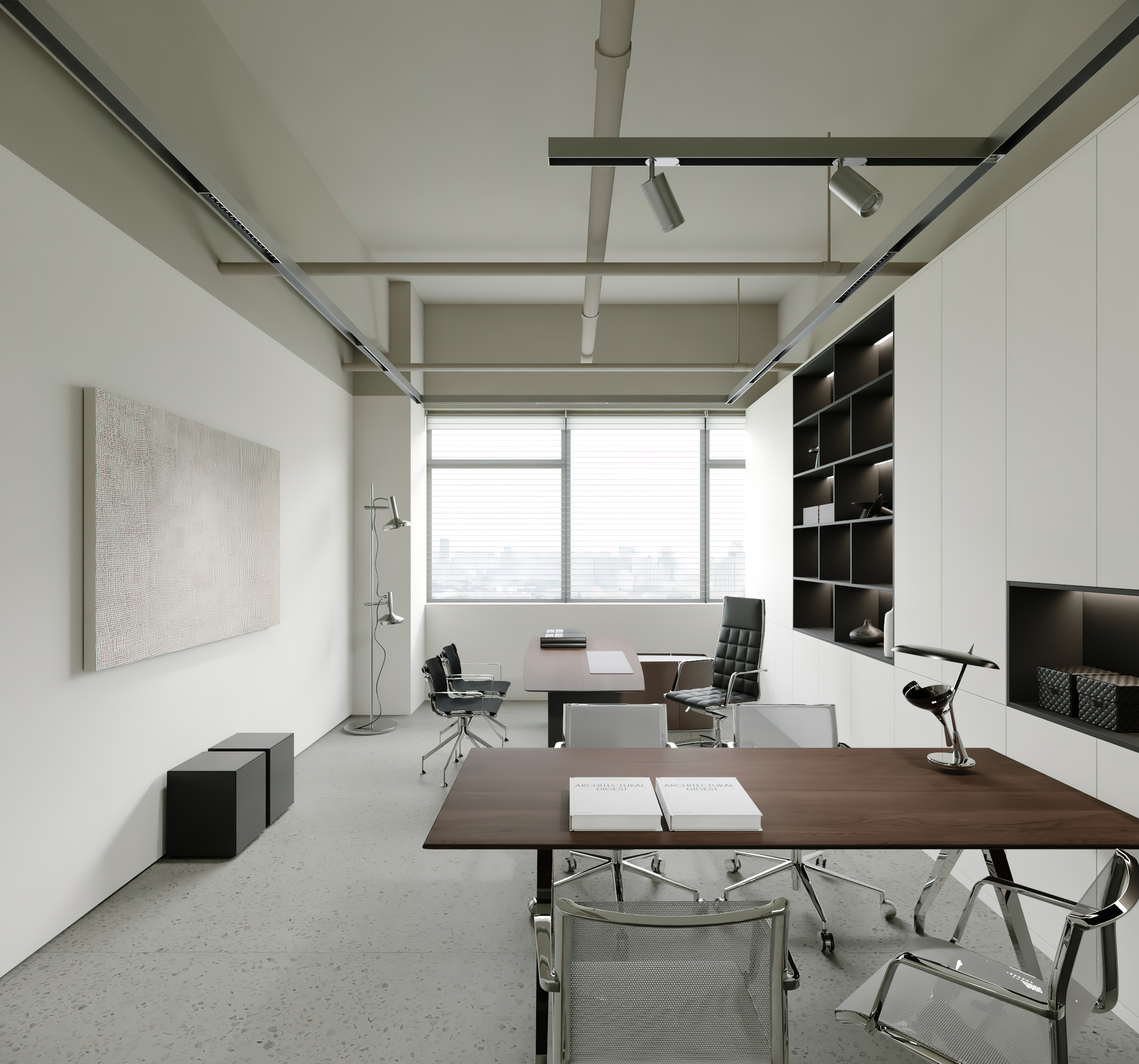 现代极简办公室设计-11