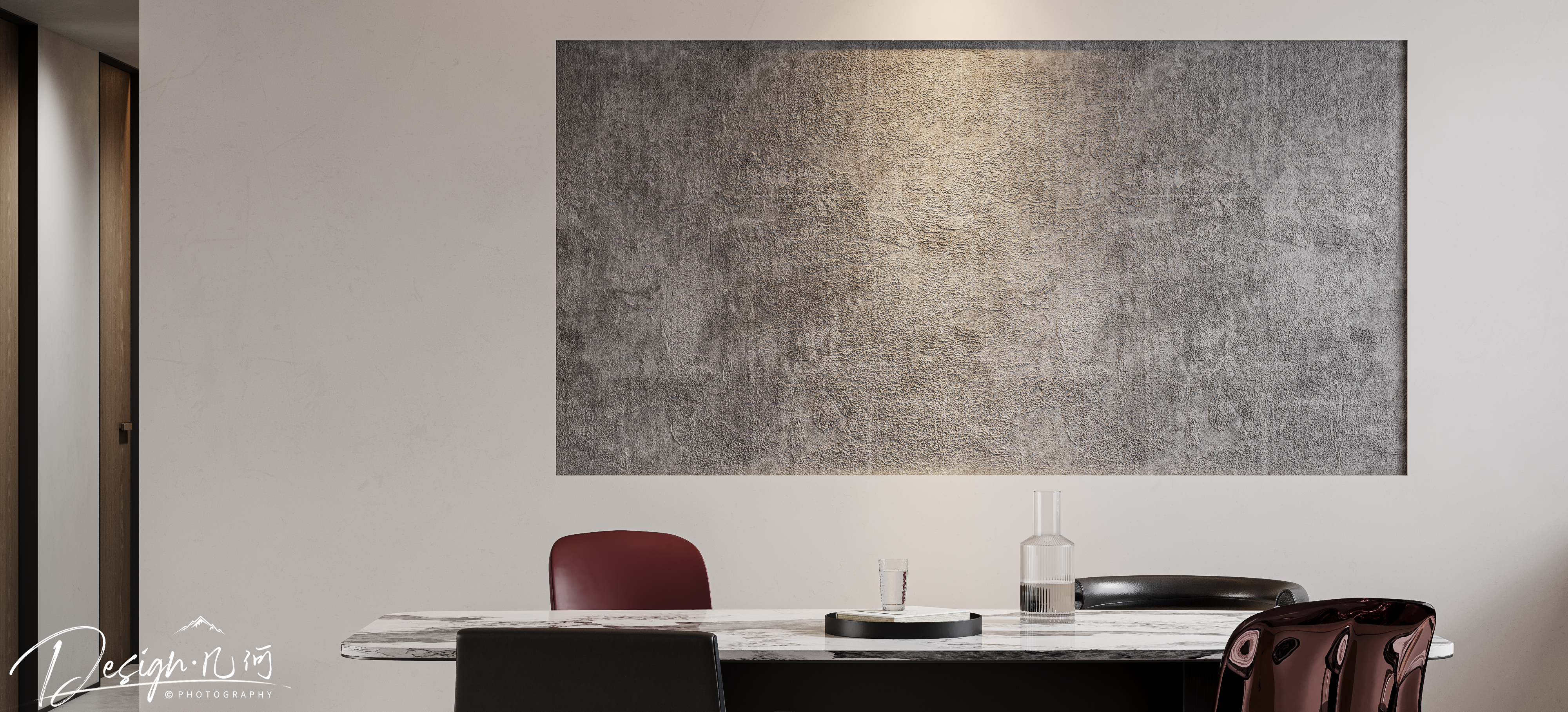 几何空间视觉表现 | 星海国际现代客餐厅（日景）-33