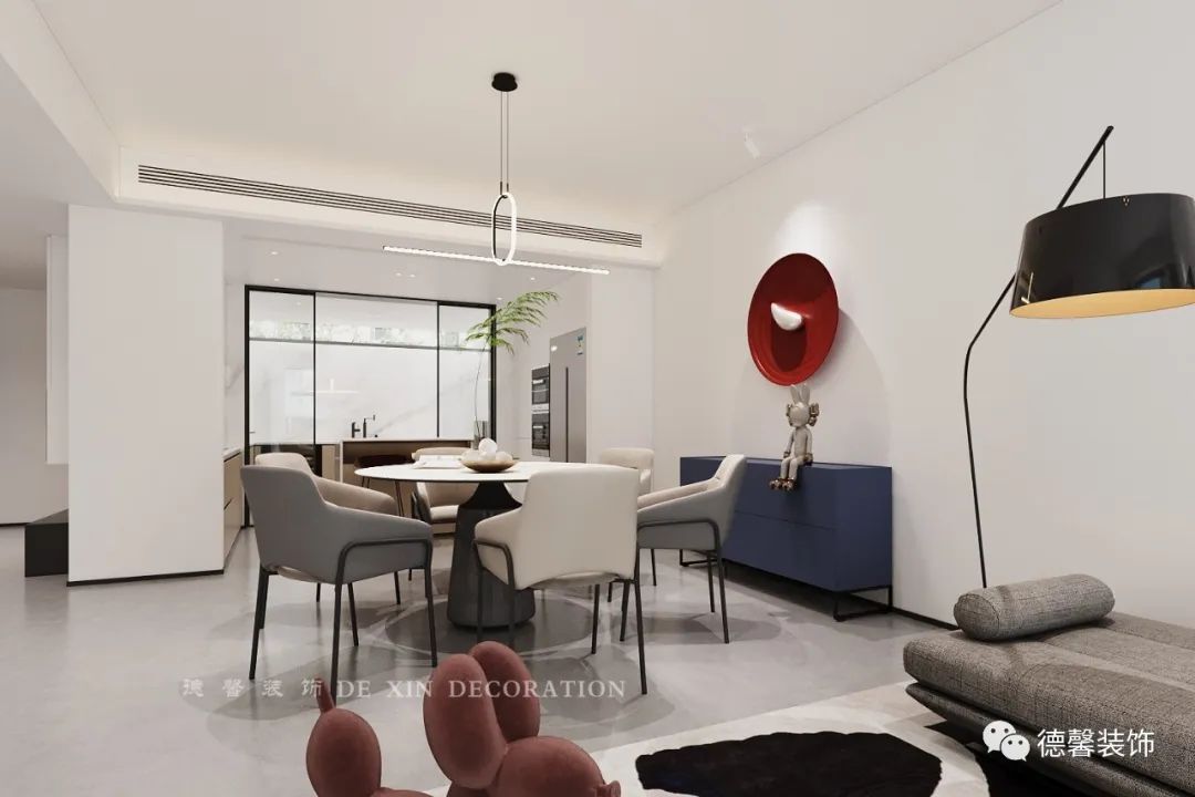 藏珑府现代艺术叠墅设计丨中国广州丨德馨装饰-4