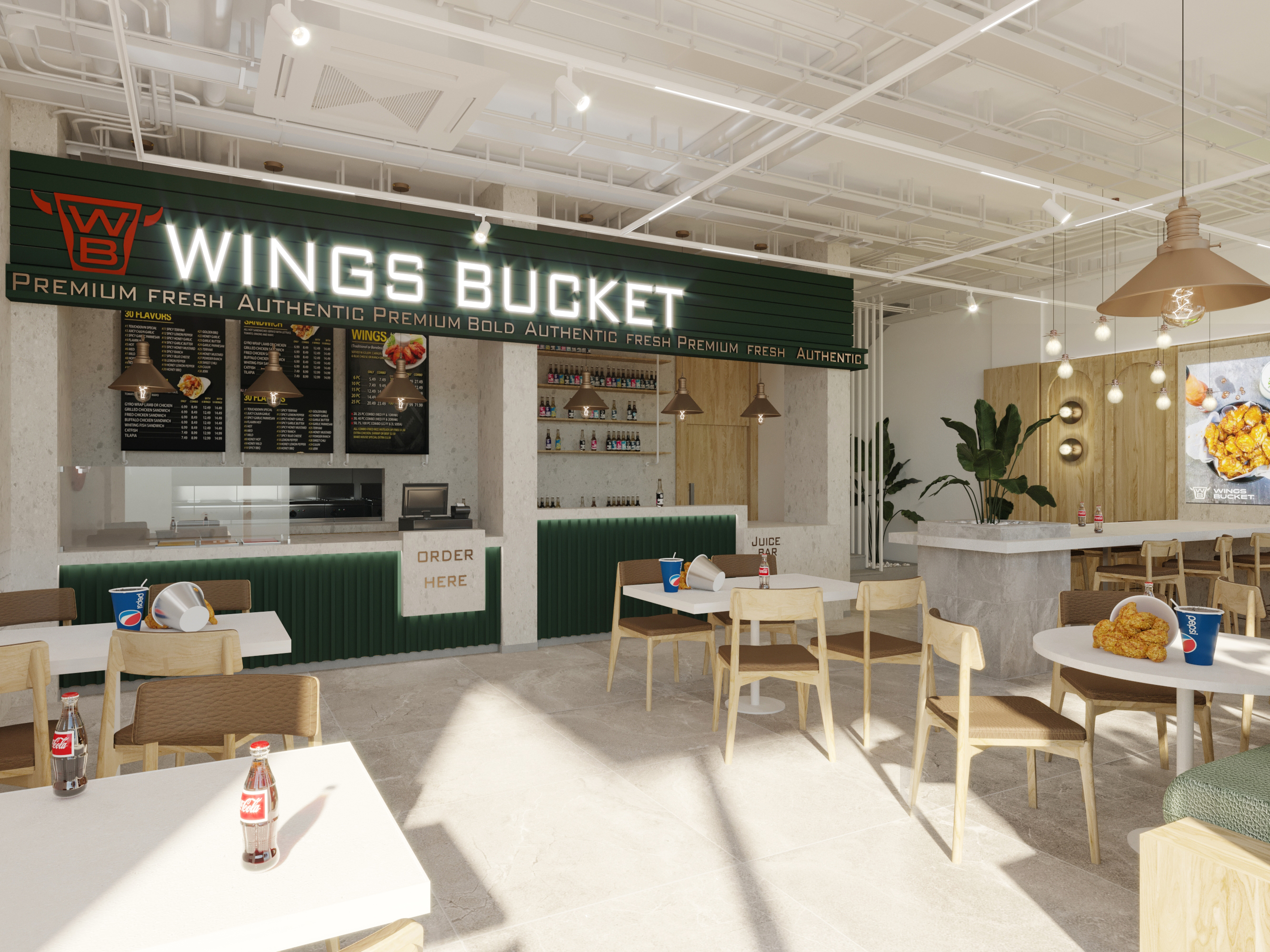 Wings Bucket 餐厅设计丨约旦扎尔卡-4