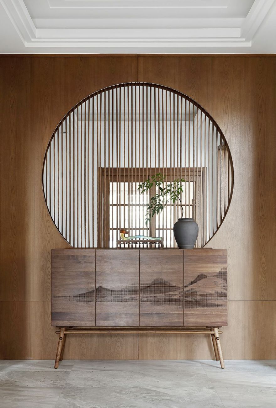 新中式玄关设计,打造雅致生活艺术-10