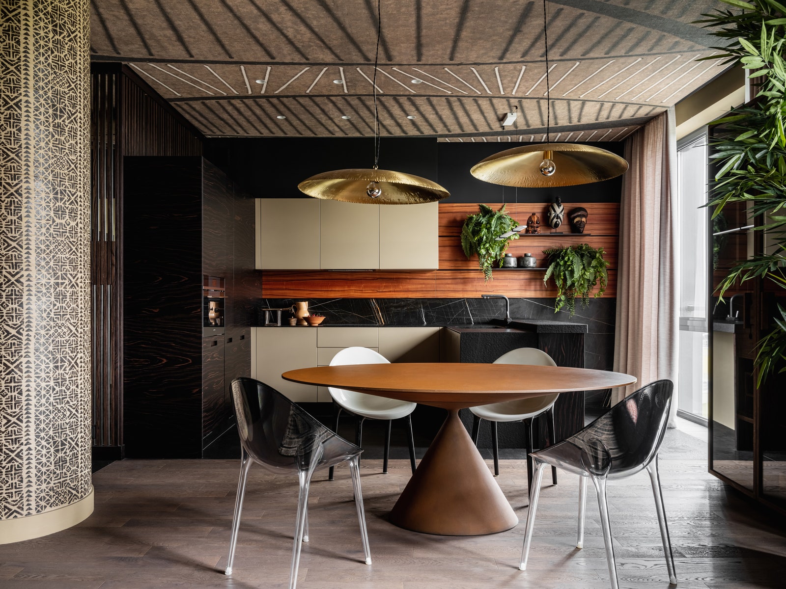 莫斯科带非洲主题的公寓设计丨俄罗斯莫斯科丨建筑师德米特里和塔季扬娜·霍罗舍夫夫妇-11