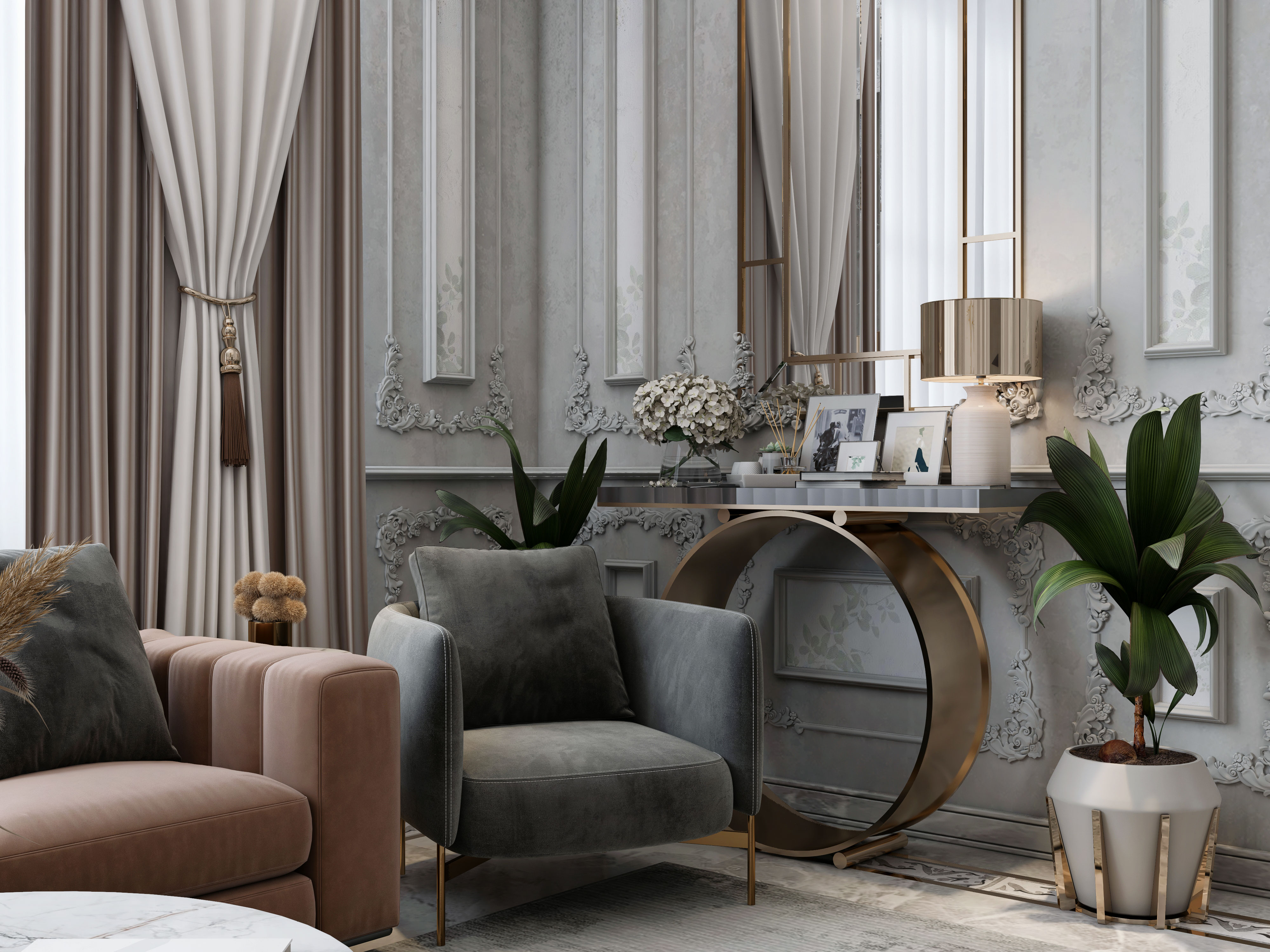 KSA | CLASSIC WOMEN MAJLIS AND ENTRANCE-6