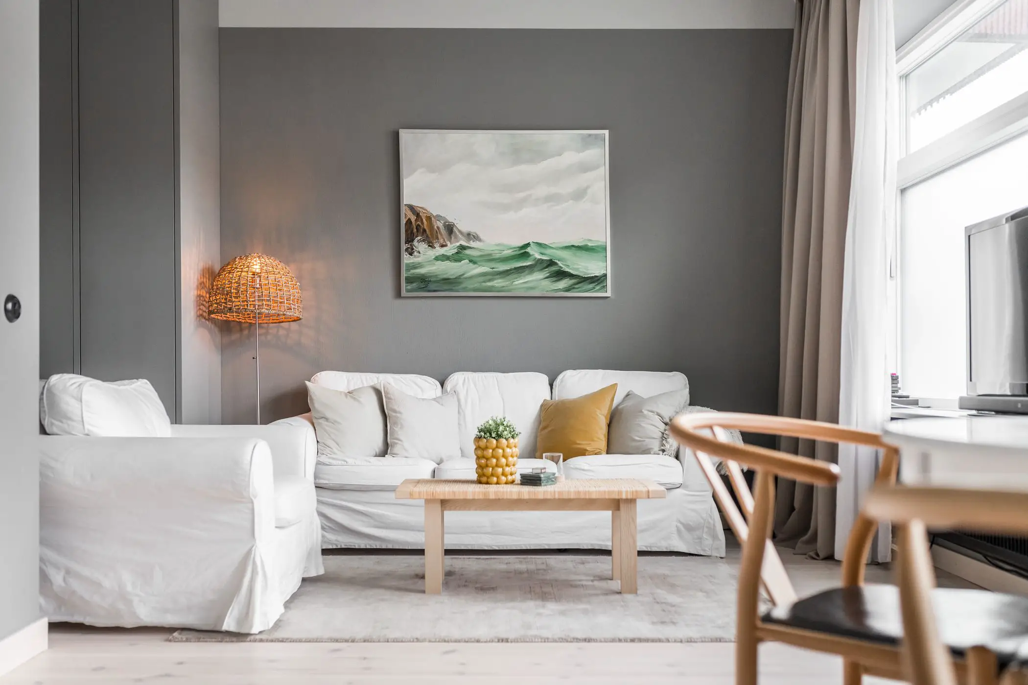 35m2 灰色调瑞典工作室公寓设计-8